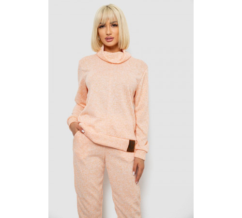 Костюм женский повседневный, цвет персиковый, 257R123
