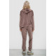 Спортивний костюм жіночий велюровий, колір мокко, 257R4119