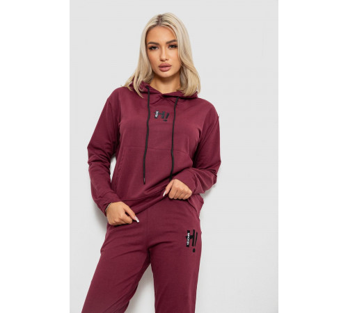 Спортивный костюм женский двухнитка, цвет сливовый, 214R1419-003