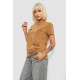 Футболка жіноча з принтом, колір коричневий, 244R2214-5
