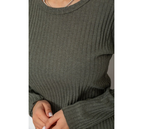 Костюм женский в рубчик повседневный, цвет хаки, 238R57415