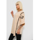 Футболка женская с принтом, цвет бежевый, 244R4007