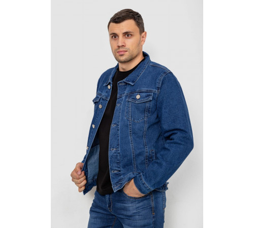 Куртка чоловіча джинсова, колір синій, 244RMA005