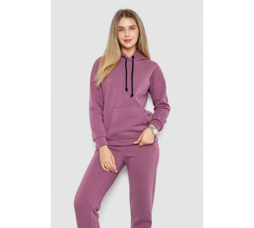 Спорт костюм жіночий на флісі, колір сливовий, 241R1530