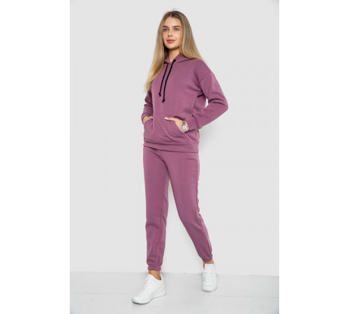 Спорт костюм жіночий на флісі, колір сливовий, 241R1530