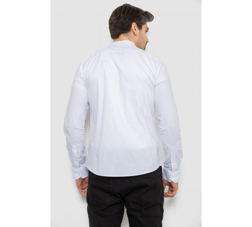 Рубашка мужская однотонная, цвет белый, 186R2033