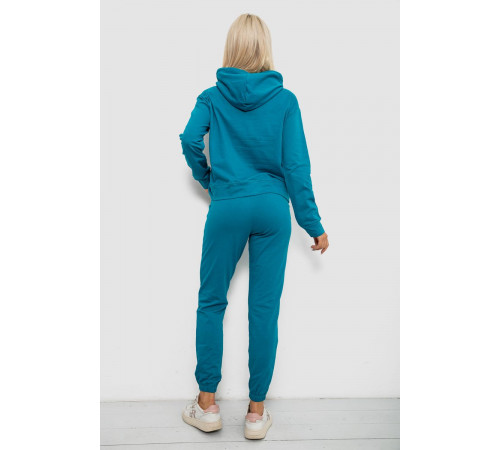 Спортивный костюм женский двухнитка, цвет бирюзовый, 214R1419-003