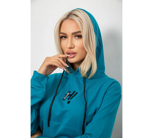 Спортивный костюм женский двухнитка, цвет бирюзовый, 214R1419-003