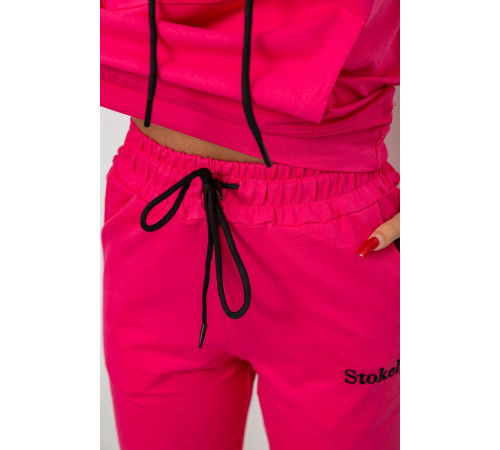 Спортивный костюм женский двухнитка, цвет розовый, 214R1419-006