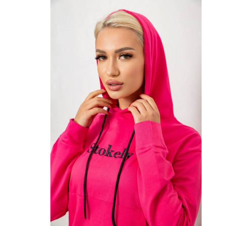 Спортивный костюм женский двухнитка, цвет розовый, 214R1419-006