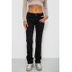Джинси жіночі однотонні, колір чорний, 244R1031