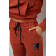 Спортивный костюм женский двухнитка, цвет терракотовый, 214R1419-003