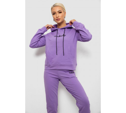 Спортивний костюм жіночий двонитка, колір бузковий, 214R1419-006