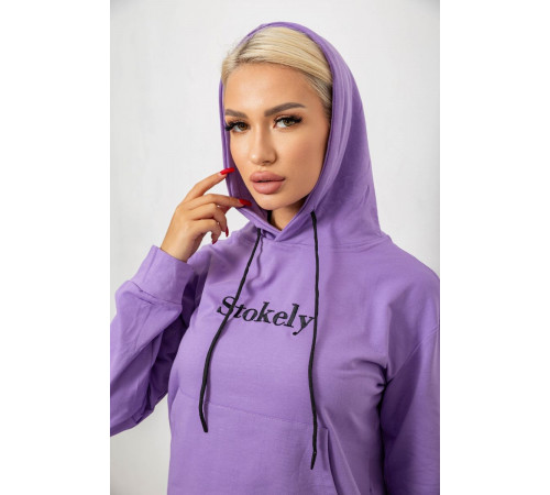 Спортивний костюм жіночий двонитка, колір бузковий, 214R1419-006