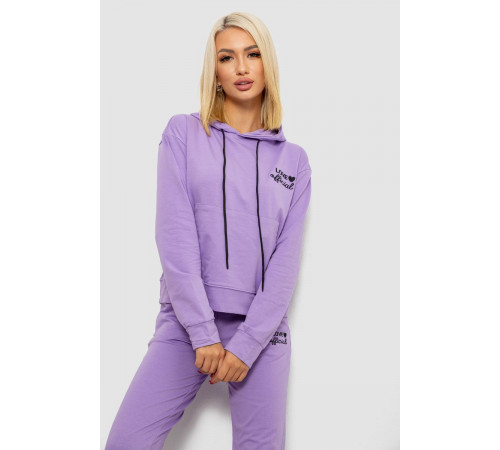 Спортивний костюм жіночий двонитка, колір бузковий, 214R1419-005