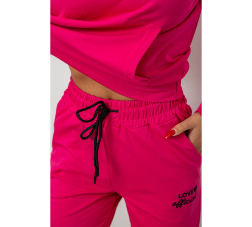 Спортивный костюм женский двухнитка, цвет розовый, 214R1419-005