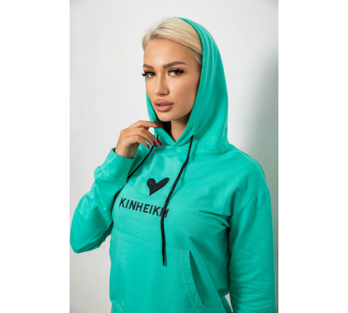 Спортивный костюм женский двухнитка, цвет мятный, 214R1419-007