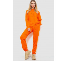 Спортивный костюм женский двухнитка, цвет оранжевый, 244R009