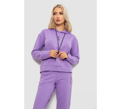Спортивный костюм женский двухнитка, цвет сиреневый, 214R1419-001