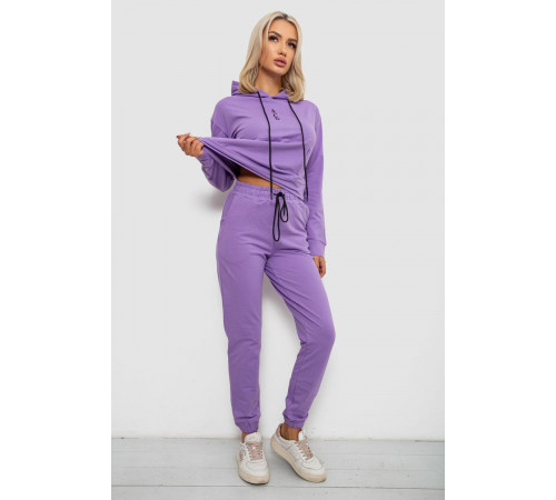 Спортивный костюм женский двухнитка, цвет сиреневый, 214R1419-001