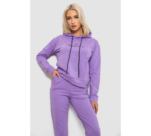 Спортивный костюм женский двухнитка, цвет сиреневый, 214R1419-002
