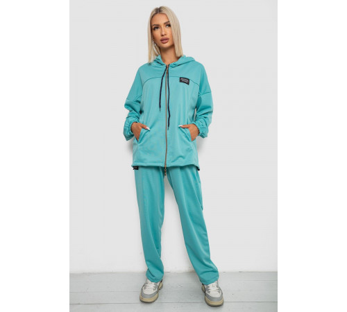 Спортивный костюм женский, цвет бирюзовый, 238R114-1