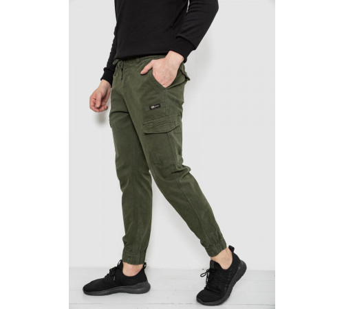 Штаны мужские однотонные, цвет хаки, 244R1693