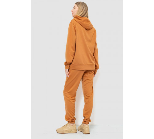 Спортивный костюм женский двухнитка, цвет коричневый, 244R009