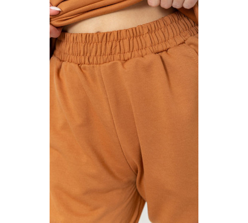 Спортивный костюм женский двухнитка, цвет коричневый, 244R009