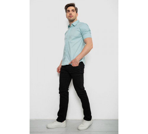 Рубашка мужская однотонная, цвет оливковый, 214R6917-3