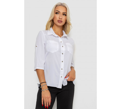 Блуза классическая, цвет белый, 230R72-1