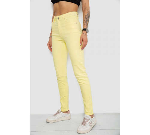 Джинси жіночі Slim Fit, колір жовтий, 182R1489S19