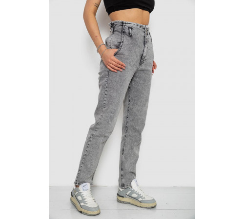 Джинси жіночі Mom-fit, колір сірий, 244R1640S20