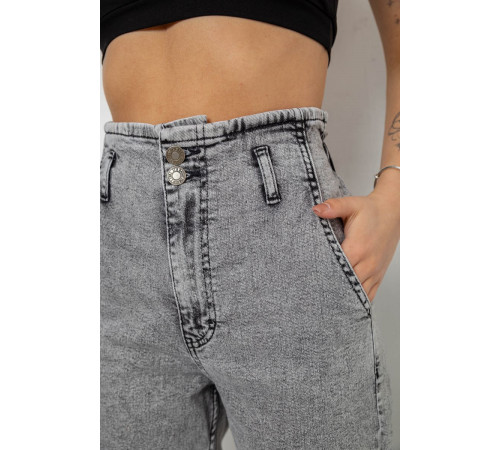 Джинси жіночі Mom-fit, колір сірий, 244R1640S20