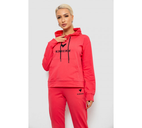 Спортивный костюм женский двухнитка, цвет коралловый, 214R1419-007