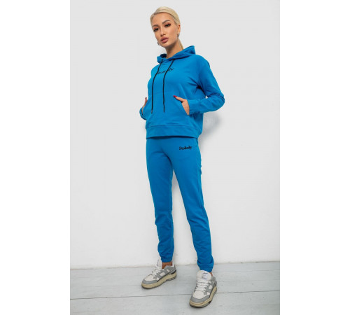 Спортивний костюм жіночий двонитка, колір джинс, 214R1419-006