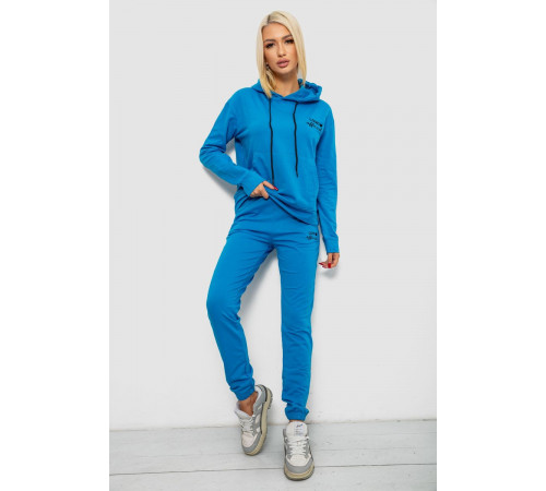 Спортивний костюм жіночий двонитка, колір джинс, 214R1419-005