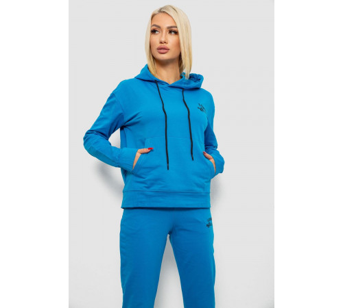 Спортивний костюм жіночий двонитка, колір джинс, 214R1419-005