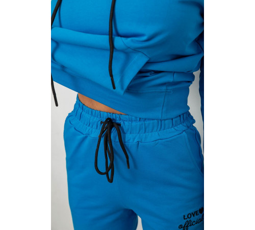 Спортивний костюм жіночий двонитка, колір джинс, 214R1419-005