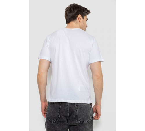 Футболка чоловіча з принтом, колір білий, 241R1905
