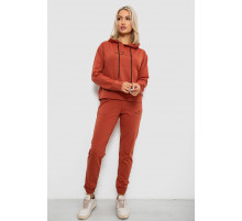 Спортивный костюм женский двухнитка, цвет терракотовый, 214R1419-002