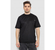 Футболка мужская однотонная, цвет черный, 247R3130