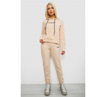 Спортивний костюм жіночий двонитка, колір бежевий, 214R1419-006