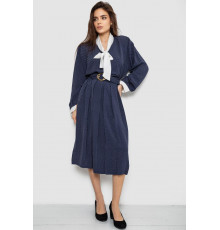 Костюм жіночий класичний у горох, колір синьо-білий, 167R3002