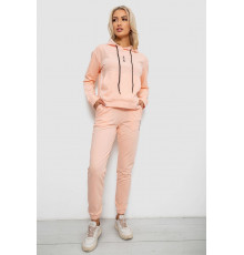 Спортивний костюм жіночий двонитка, колір персиковий, 214R1419-001