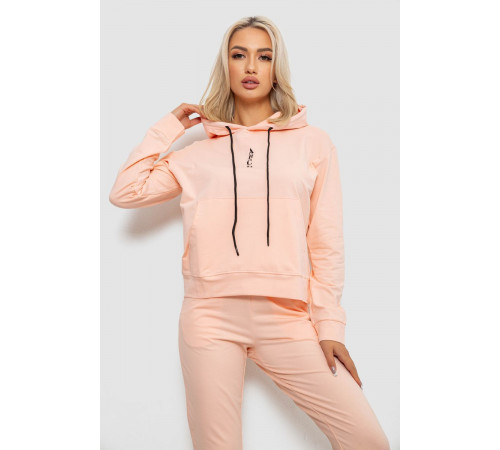 Спортивный костюм женский двухнитка, цвет персиковый, 214R1419-001