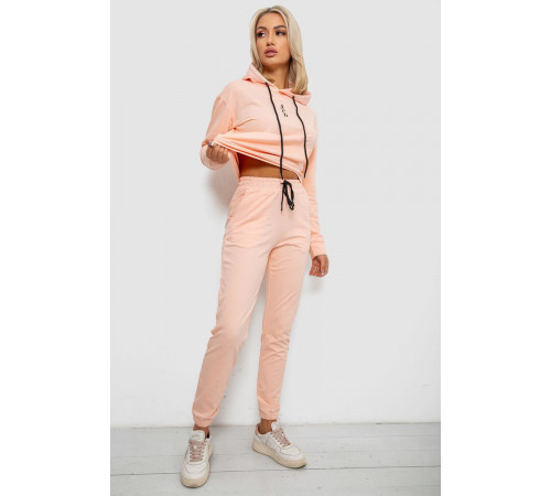 Спортивный костюм женский двухнитка, цвет персиковый, 214R1419-001