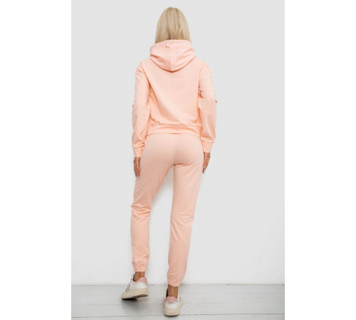 Спортивный костюм женский двухнитка, цвет персиковый, 214R1419-001