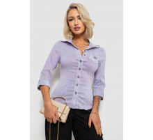 Рубашка классическая в полоску, цвет сиреневый, 230R645