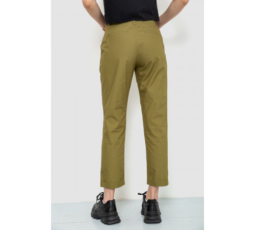 Брюки женские, цвет оливковый, 244R158